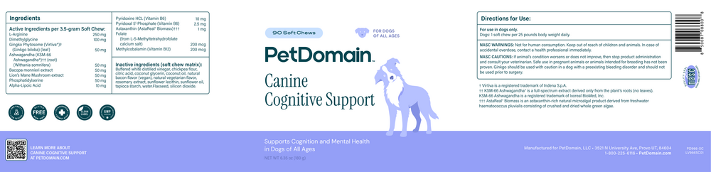 Product image for Canine Cognitive Support Soft Chews.