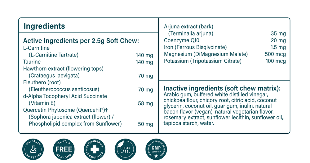 Product image for Heart Health Formula (formerly Bio-Cardio) Soft Chews.