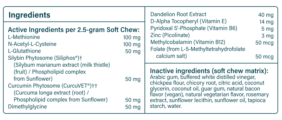 Product image for Liver Support Formula (formerly Hepagen) Soft Chews.