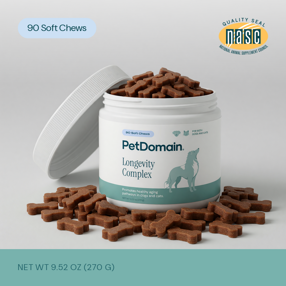 Product image for Longevity Complex for Dogs &amp; Cats Soft Chews.