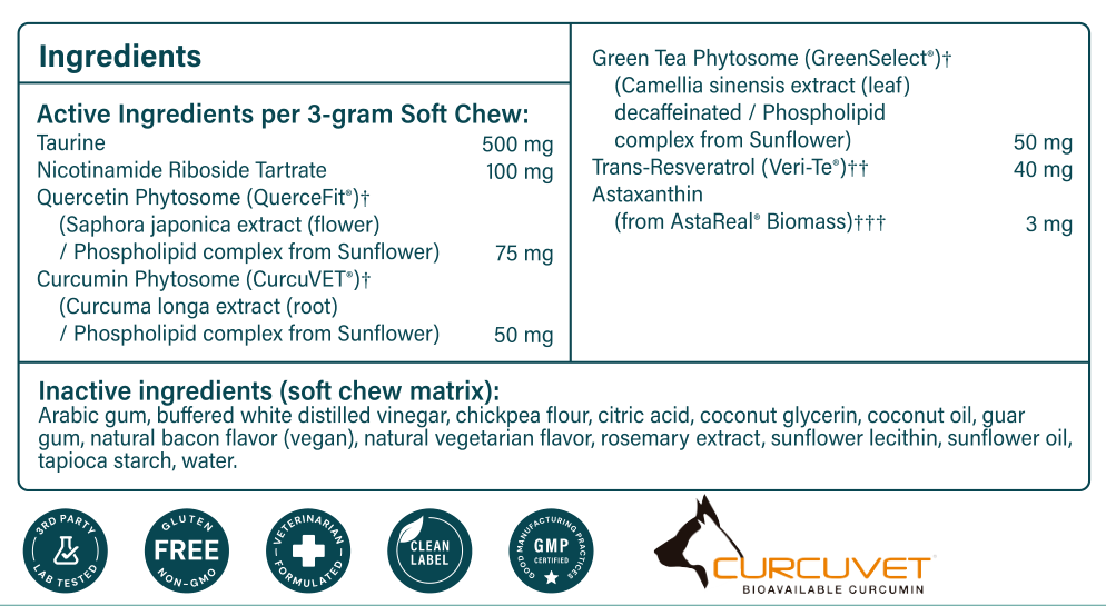Product image for Longevity Complex for Dogs &amp; Cats Soft Chews.