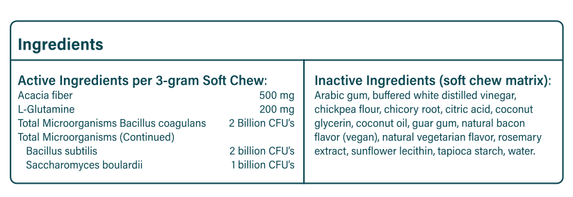 Product image for Probiotic Support Formula Soft Chews.
