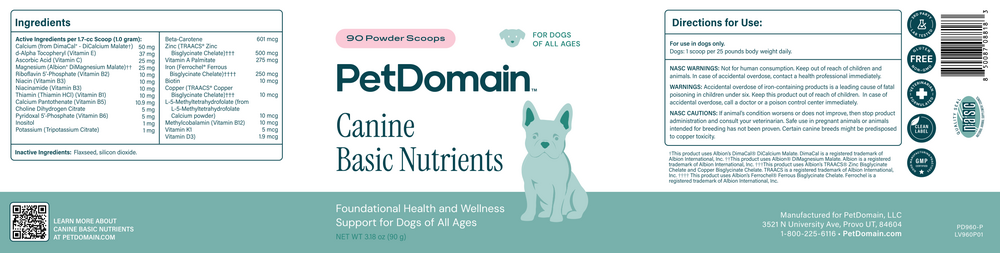 Product image for Canine Basic Powder.
