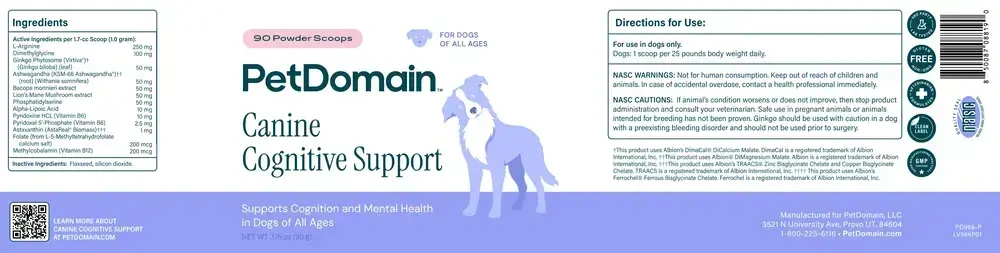 Product image for Canine Cognitive Support Powder.