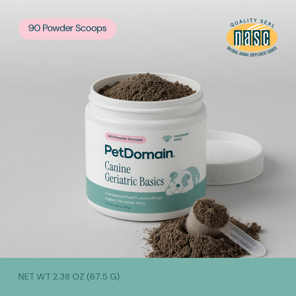 Product image for Canine Geriatric Basics Powder.