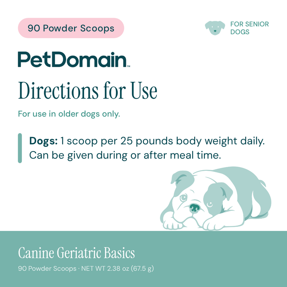 Product image for Canine Geriatric Basics Powder.