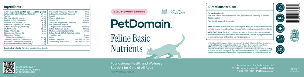Product image for Feline Basic Powder.