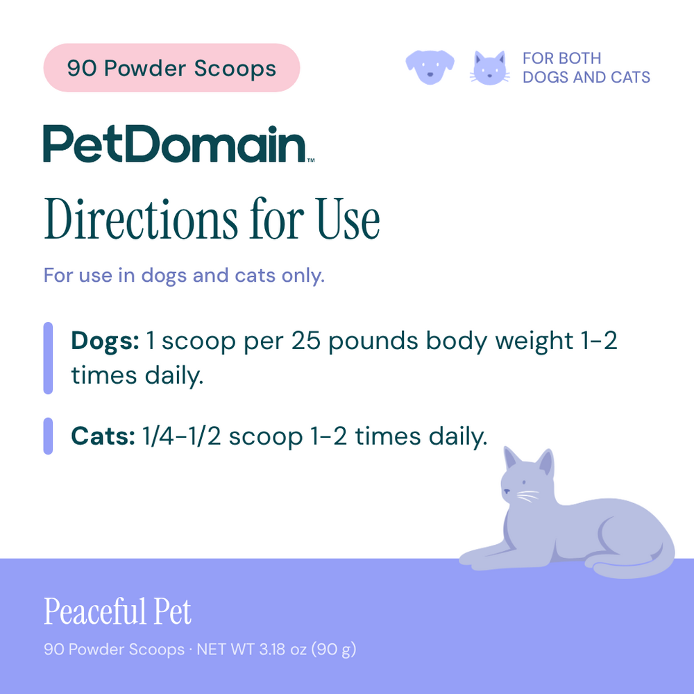 Product image for Peaceful Pet Powder.