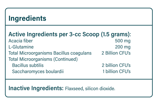 Product image for Probiotic Support Formula Powder.