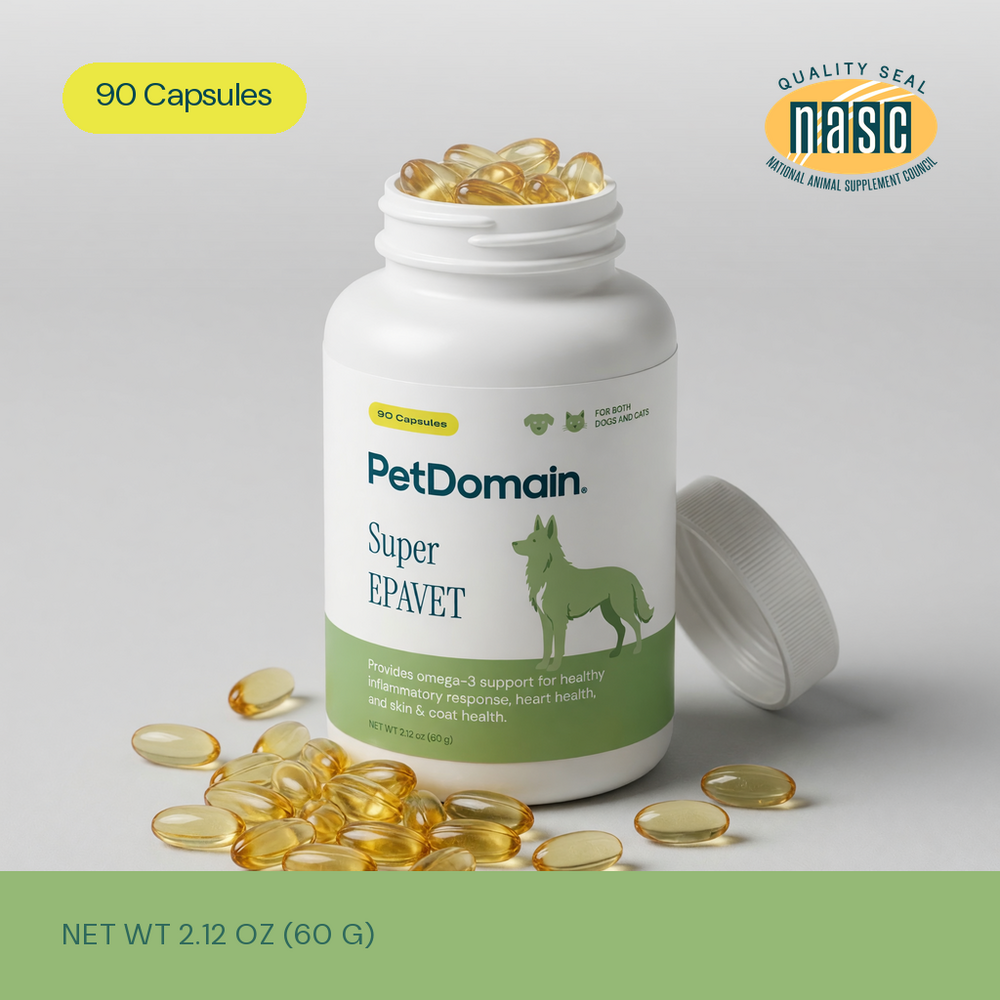 Product image for Super EPAVET Capsules.