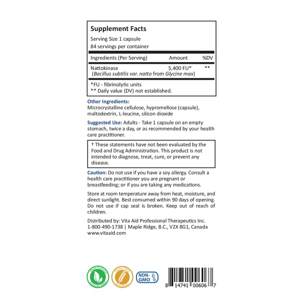 Product image for Nattokinase 5400.