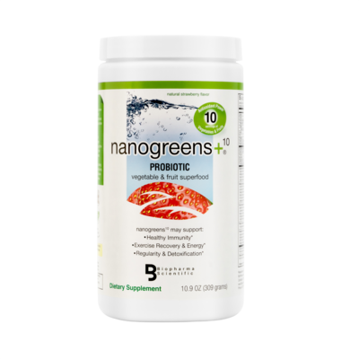 NanoGreens+ Probiotic, Strawberry