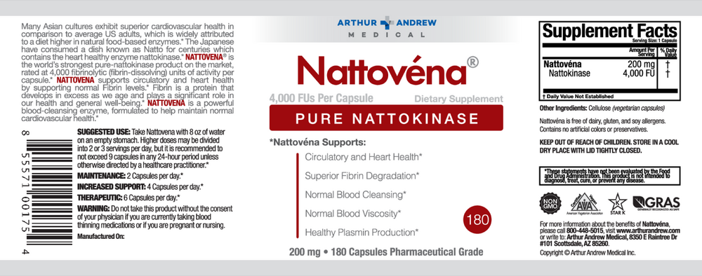 Product image for Nattovena 4,000 FU&#x2F;cap.