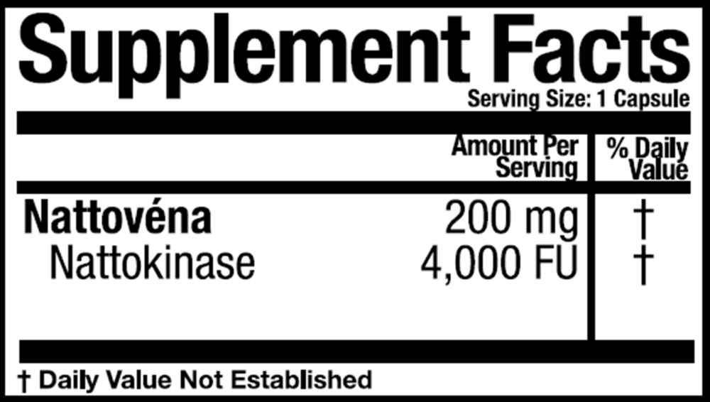 Product image for Nattovena 4,000 FU&#x2F;cap.