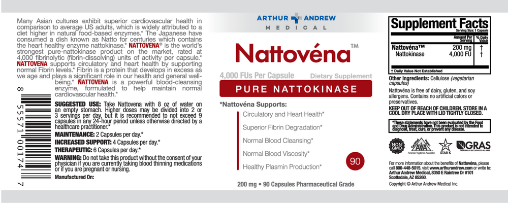 Product image for Nattovena 4,000 FU/cap.