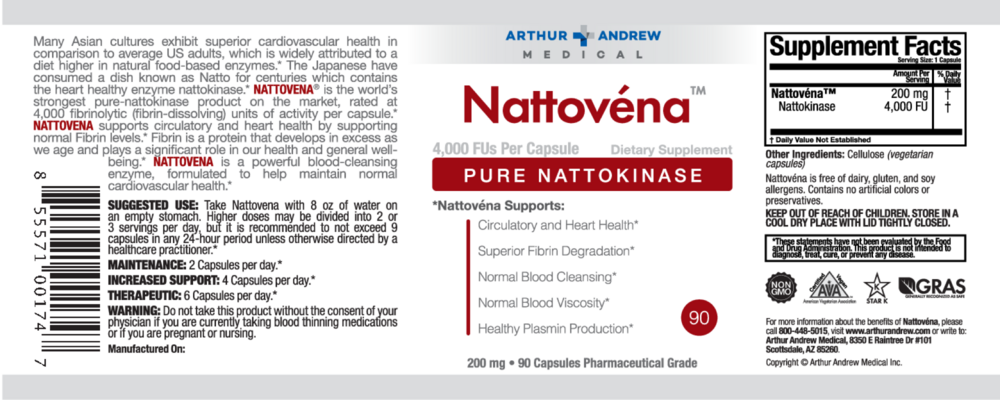 Product image for Nattovena 4,000 FU/cap.