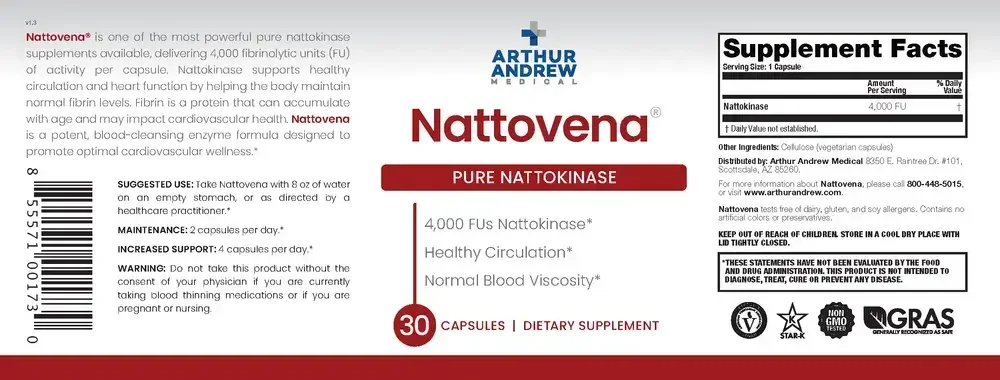 Product image for Nattovena 4,000 FU/cap.