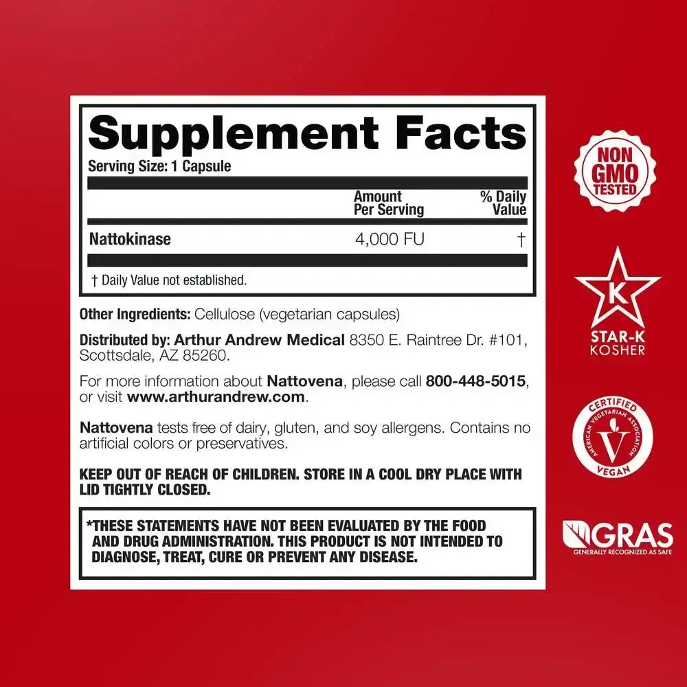 Product image for Nattovena 4,000 FU/cap.