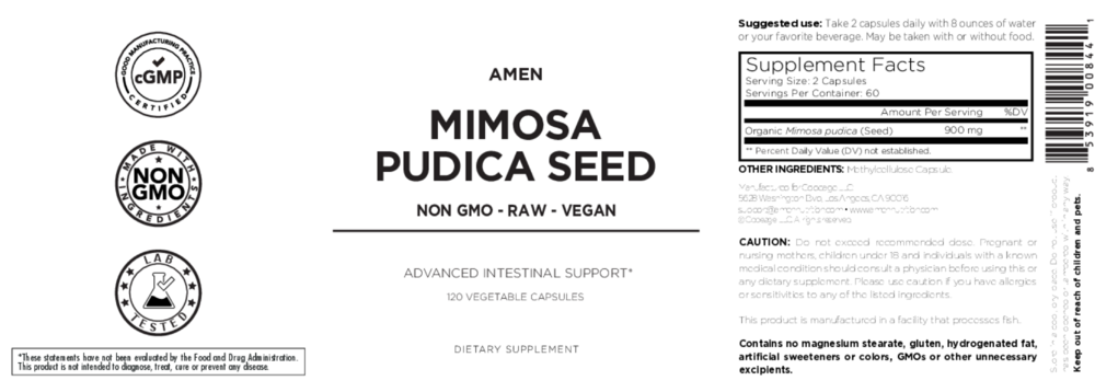 Product image for Organic Mimosa Pudica Seed.