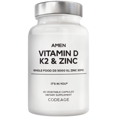 Vitamin D, K2 & Zinc 60 capsules