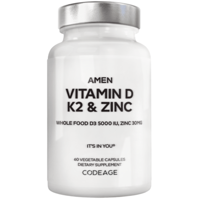 Vitamin D, K2 & Zinc 60 capsules