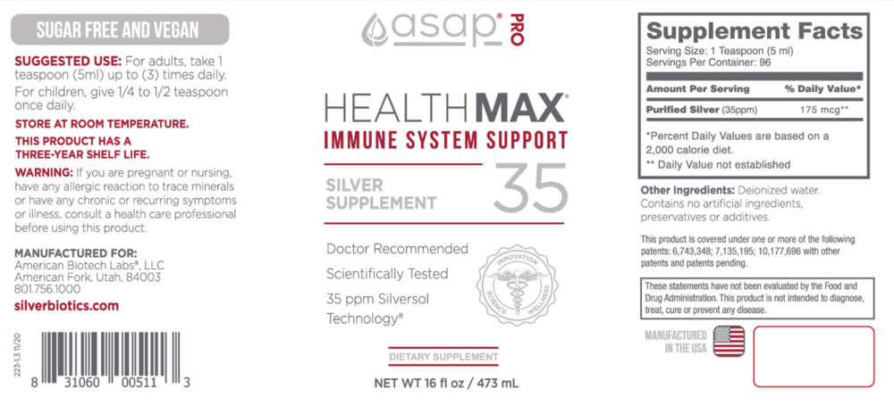 Product image for Health Max 35.