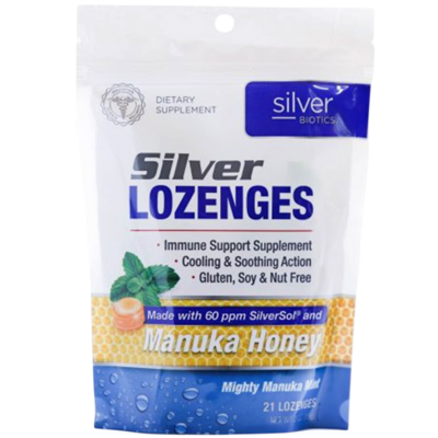 Silver Lozenges with Manuka Honey