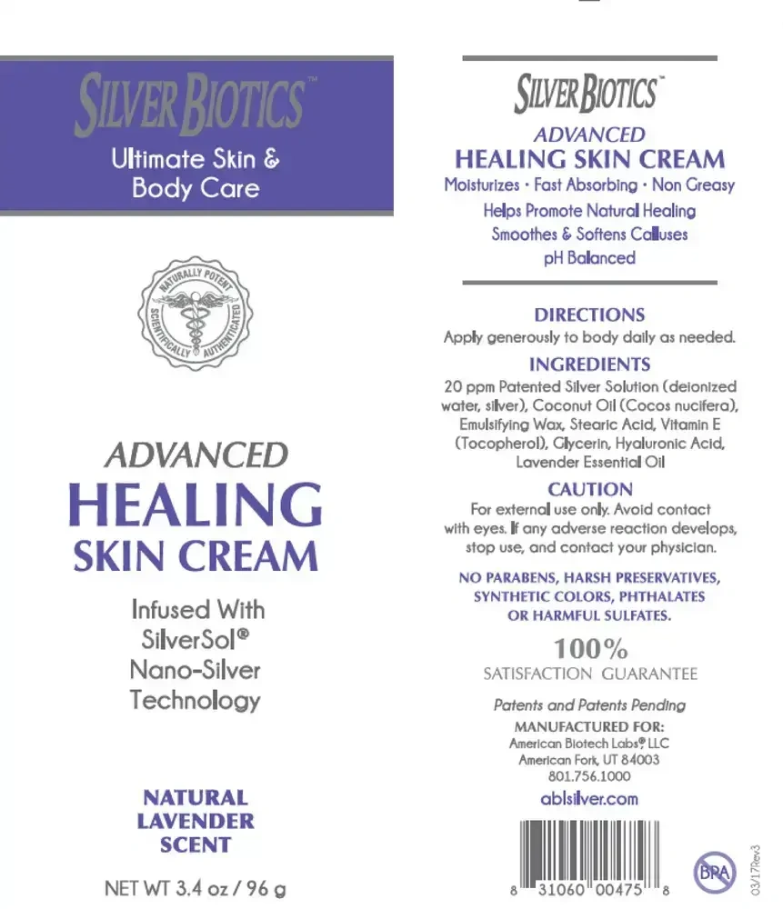 Product image for Silver Biotics Skin Cream Lavender.