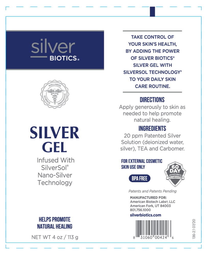 Product image for Silver Biotics Silver Gel.