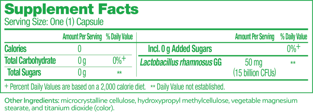 Product image for Culturelle (Lactobacillus GG).