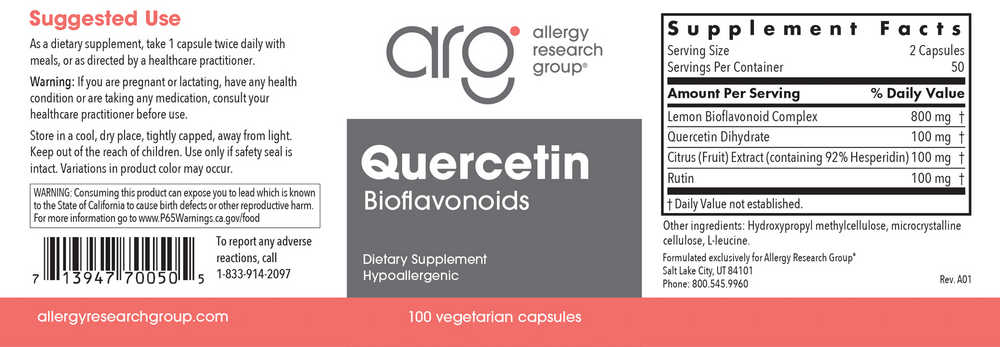 Product image for Quercetin Bioflavonoids.