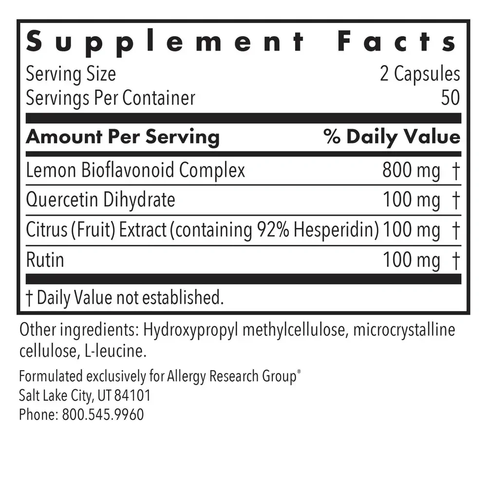 Product image for Quercetin Bioflavonoids.