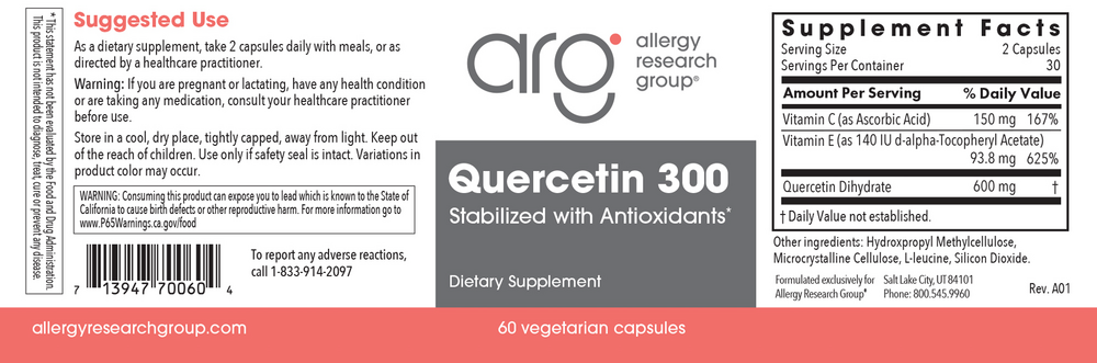 Product image for Quercetin 300.