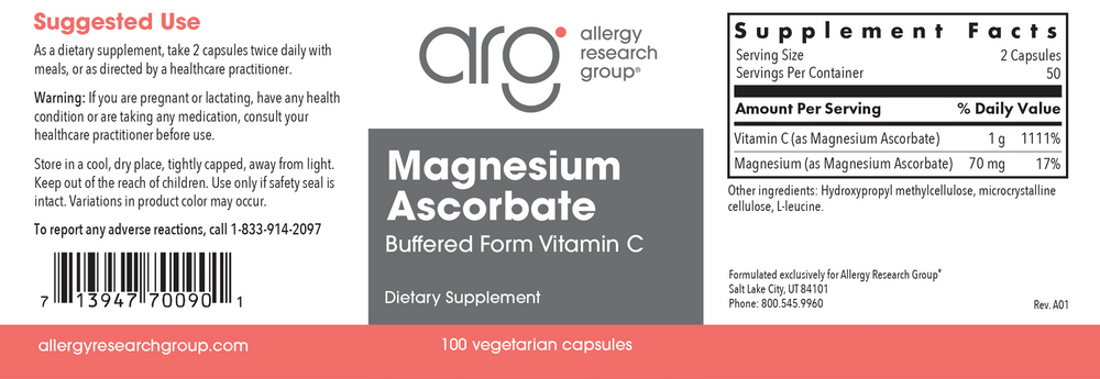 Product image for Magnesium Ascorbate.