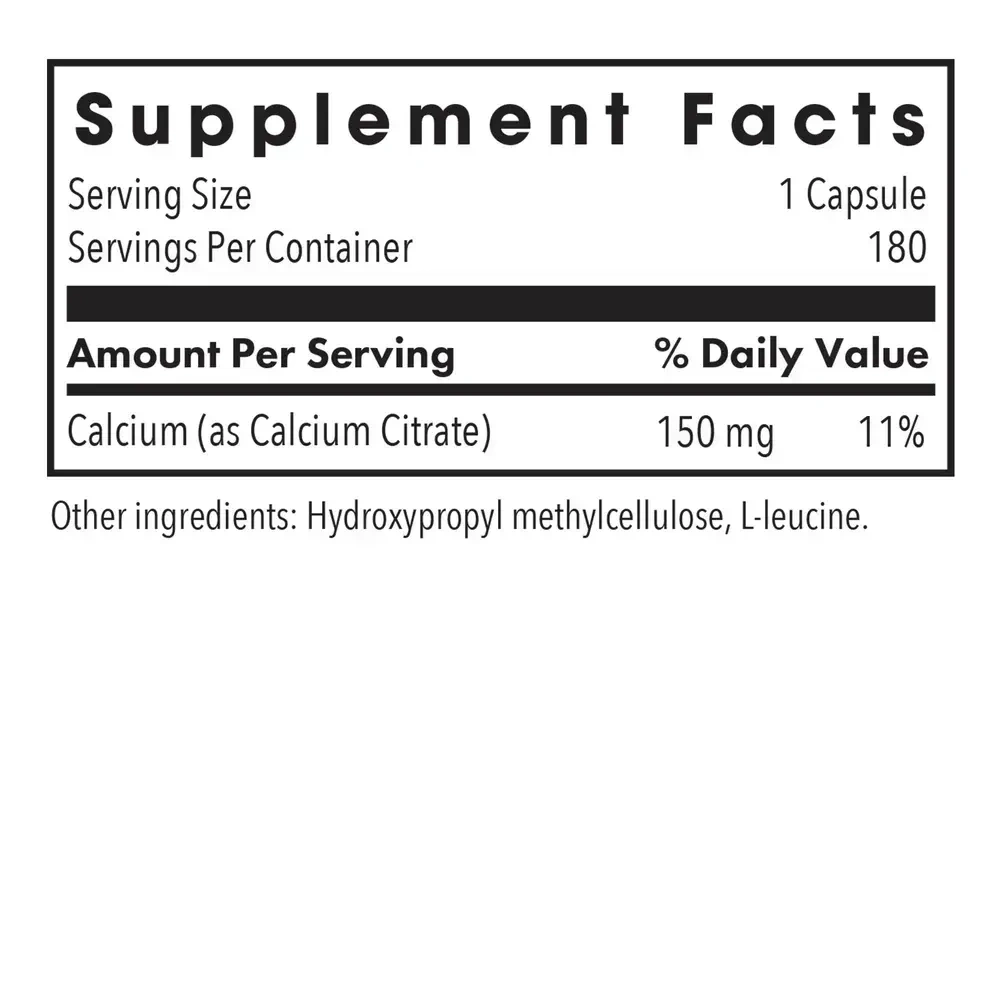 Product image for Calcium Citrate 150mg.