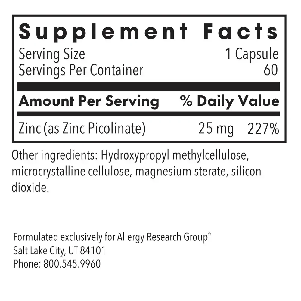 Product image for Zinc Picolinate.