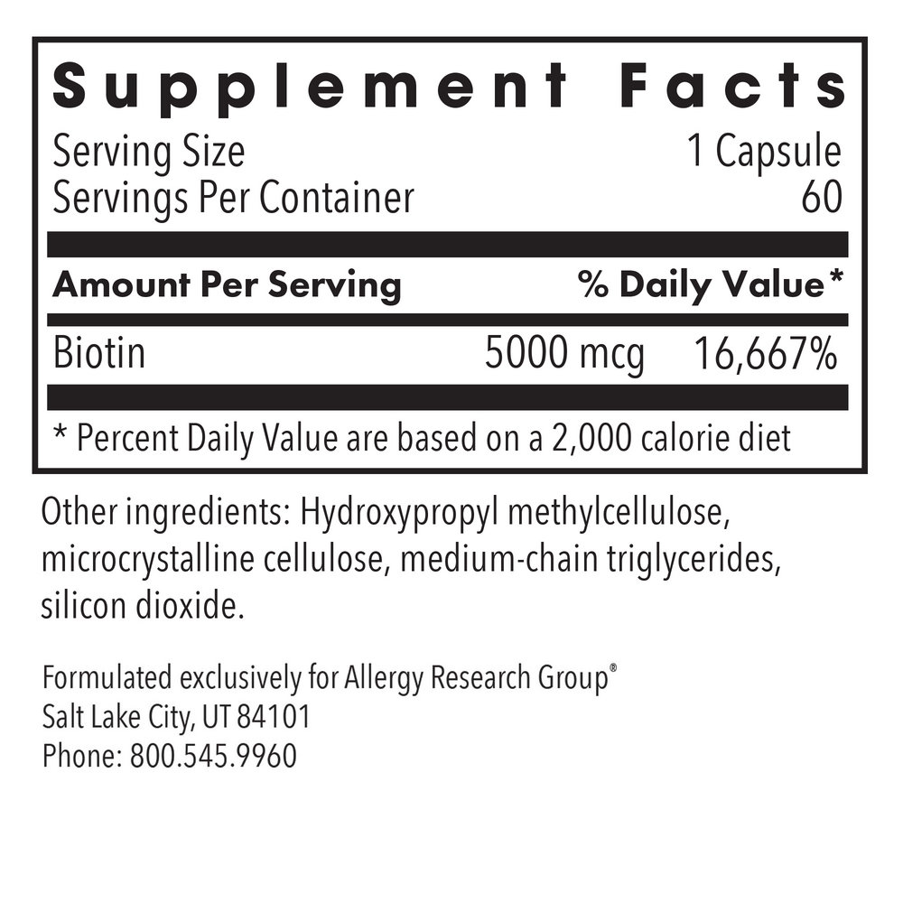 Product image for Biotin 5000.