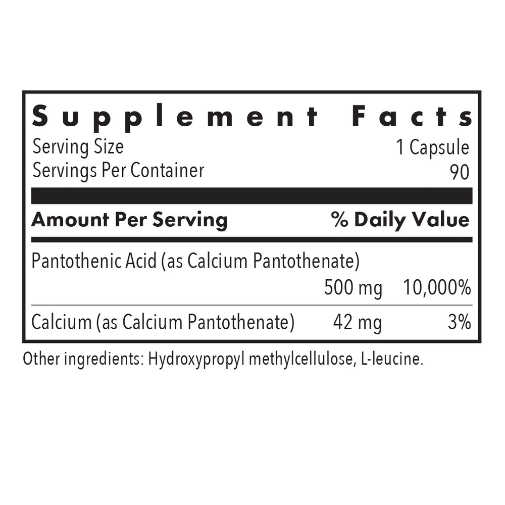 Product image for Pantothenic Acid.
