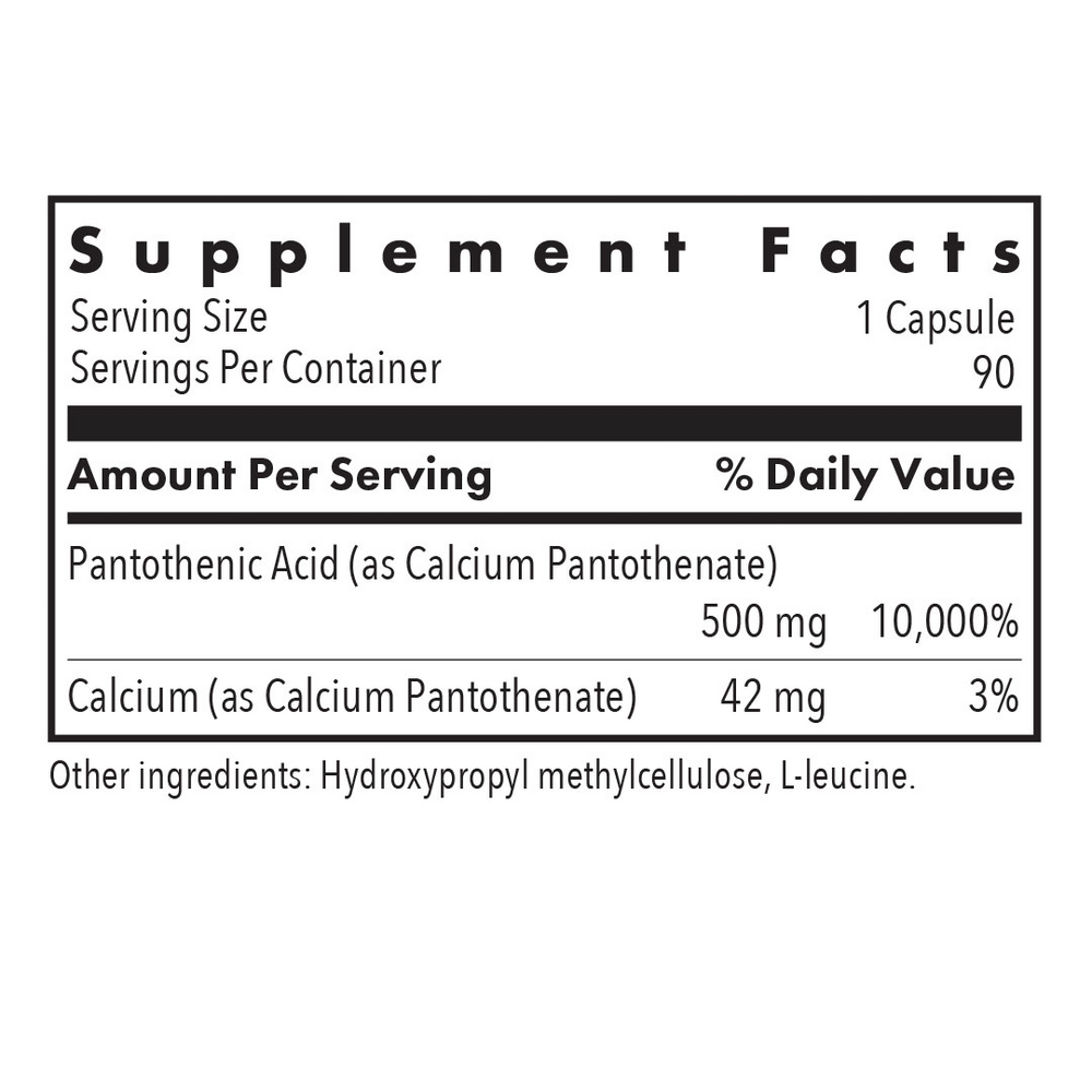 Product image for Pantothenic Acid.