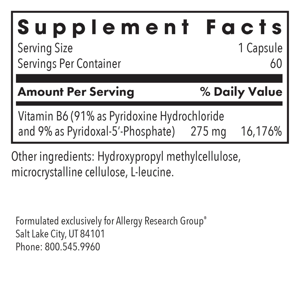 Product image for Pyridoxine P5P (B-6).