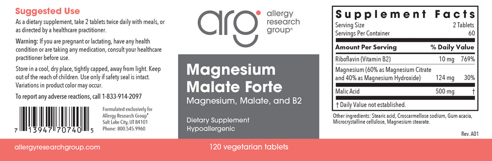 Product image for Magnesium Malate Forte.