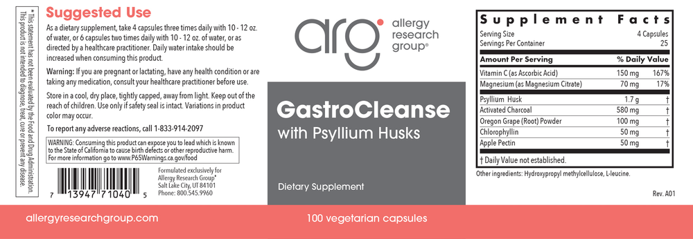 Product image for Gastro Cleanse w&#x2F;Psyllium.