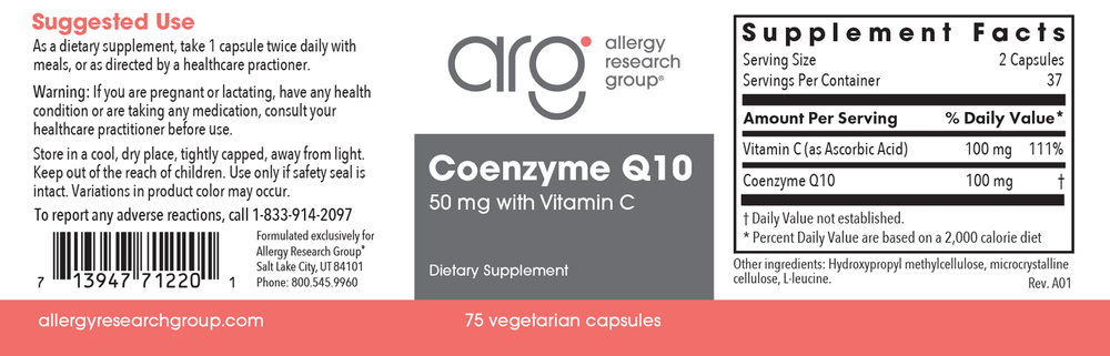 Product image for CoQ10 50mg.