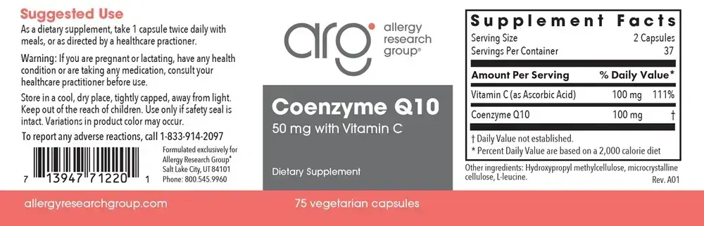Product image for CoQ10 50mg.