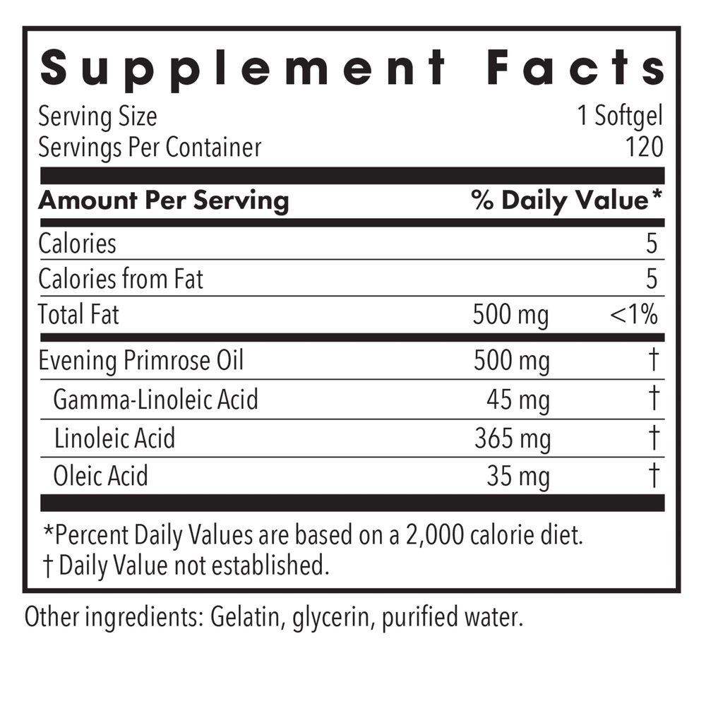 Product image for EPO-Evening Primrose Oil.