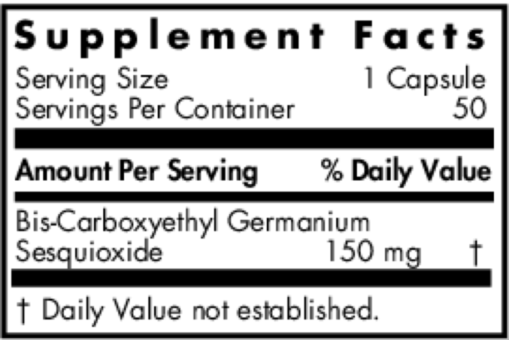 Product image for Germanium (Organic) 150mg.