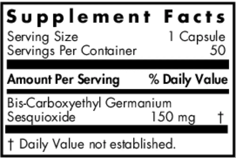 Product image for Germanium (Organic) 150mg.