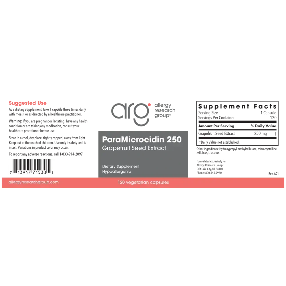 Product image for ParaMicrocidin 250mg.
