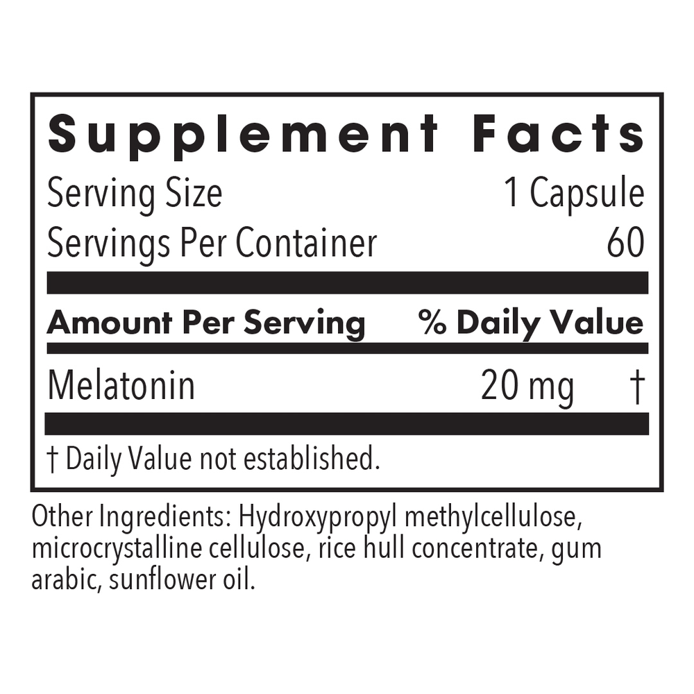 Product image for Melatonin 20mg.