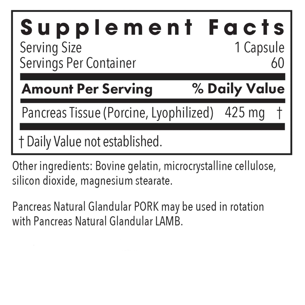 Product image for Pancreas Natural Glandular Pork.